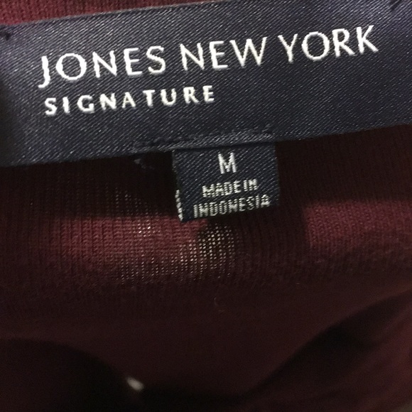 Jones New York Red Top Size M - Picture 4 of 5
